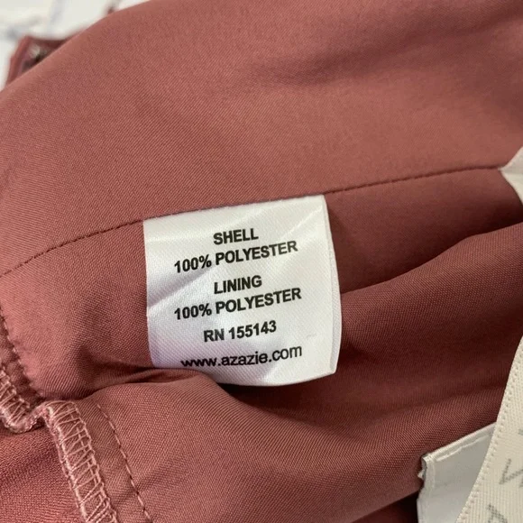 NWT AZAZIE Blush Pink linia stretch satin dress - Picture 5 of 7